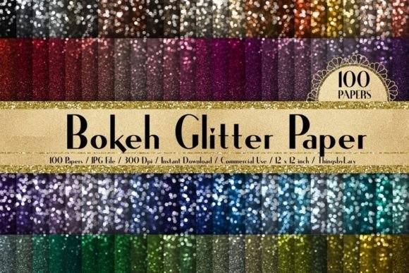 Download Bokeh Glitter Texture Digital Papers - Glitter texture Collection