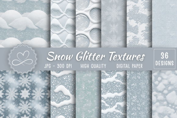 Download Snow Glitter Textures Digital Paper - Glitter texture Collection