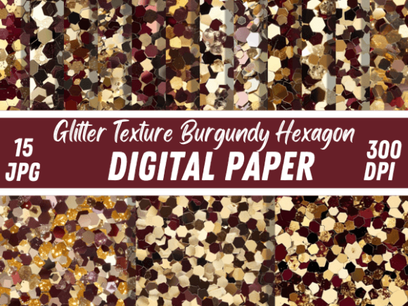 Download Glitter Texture Burgundy Hexagon Pattern - Glitter texture Collection