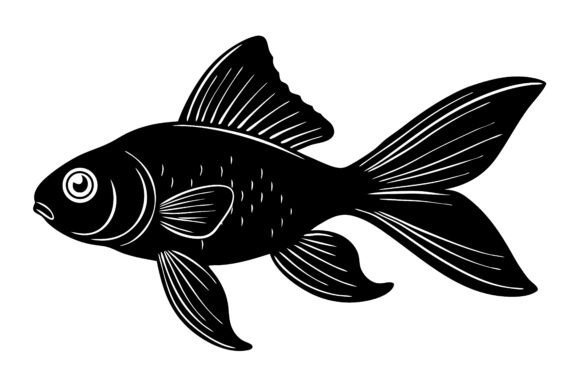 Download Stylized Goldfish Illustration Elegant - Premium Resources